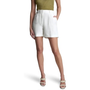 DKNY Women’s Belted Shorts(Ivory)