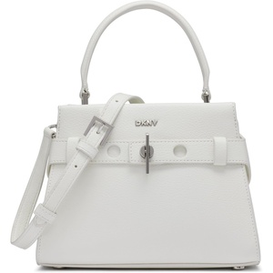 DKNY Women’s Bleeker Small Satchel(Optic White)