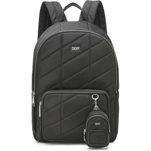 DKNY Women’s Bodhi Backpack,BLACK/SILVER,1SZ(Black/Silver)