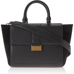 DKNY Women’s Brynn Satchel(Black/Gold)