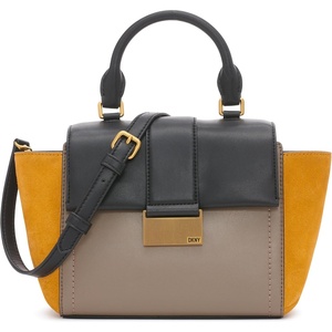 DKNY Women’s Brynn Top Handle Satchel(Truffle Multi)
