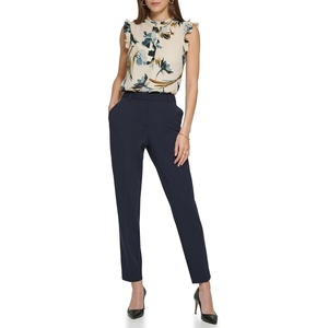 DKNY Women’s Business Casual Essex Pants(Classic Navy)