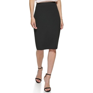 DKNY Women’s Business Casual Knee-Length Pencil Skirt(Black)