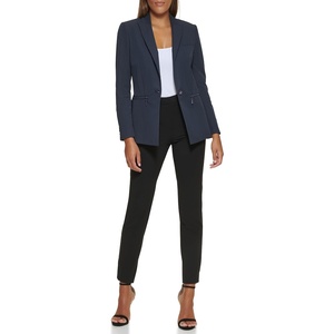 DKNY Women’s Business Casual One-Button Blazer(Classic Navy)