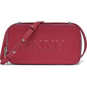 DKNY Women’s Carter Logo Camera Crossbody(Berry)
