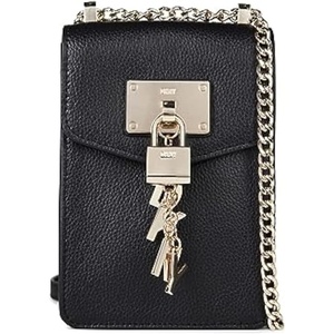 DKNY Women’s Elissa Phone Crossbody(Black/Gold)