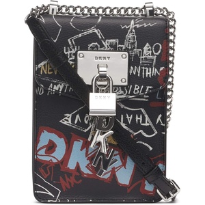 DKNY Women’s Elissa Phone Crossbody(Black/Gray)