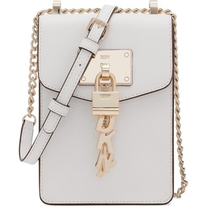 DKNY Women’s Elissa Phone Crossbody(Optic White Legacy)