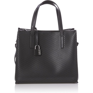 DKNY Women’s Farah Medium Satchel(Black/Silver)