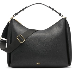 DKNY Women’s Hailey Hobo Bag(Black/Gold)