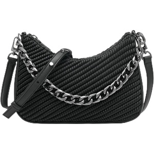 DKNY Women’s Jenna Demi Crossbody(Black/Gunmetal)