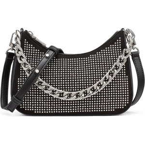DKNY Women’s Jenna Demi Crossbody(Black/Silver)