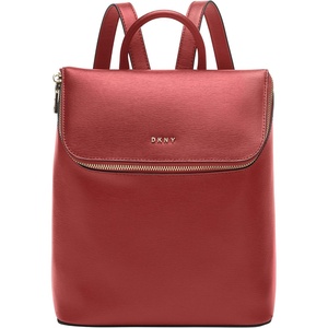 DKNY Women’s Multipurpose Fashion Backpack Backpack, Black/Gold Bryant, One Size(Bright Red/Gold Bryant)