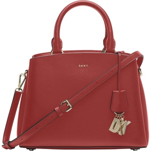 DKNY Women’s Paige Medium Satchel with Adjustable Strap(Bright Red)
