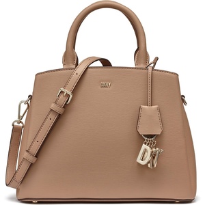 DKNY Women’s Paige Medium Satchel with Adjustable Strap(Cappucino)