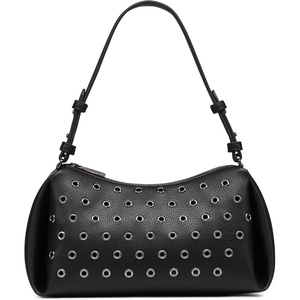 DKNY Women’s Remy Printed Shoulder Bag(Black/Gunmetal)