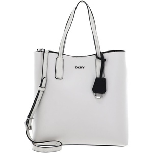 DKNY Women’s Saige Medium Tote Crossbody(Pebble/Black)