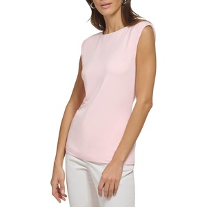 DKNY Women’s Sleeveless Business Casual Blouse(Rose Quartz)