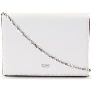 DKNY Women’s Twiggy Clutch Crossbody Bag(Optic White)