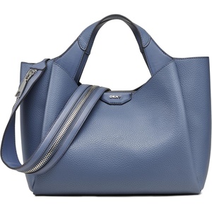 DKNY Women’s Willa Top Handle Satchel(Steel Blue)