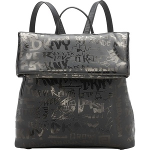 DKNY womens Handbags BACKPACK,DNM/BLACK,MEDIUM(Black/Black Legacy)