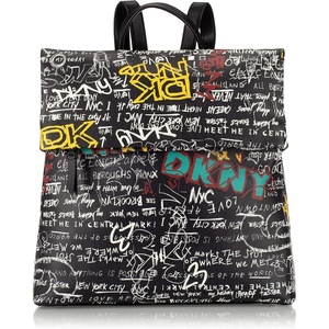 DKNY womens Handbags BACKPACK,DNM/BLACK,MEDIUM(Black/Gray)
