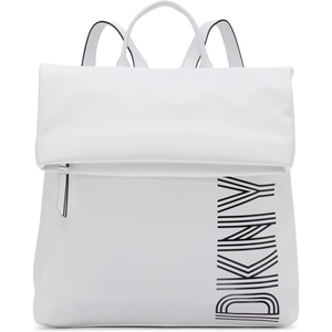 DKNY womens Handbags BACKPACK,DNM/BLACK,MEDIUM(Optic White)