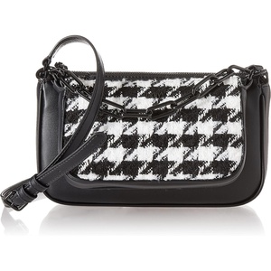 Lexi Double Demi Crossbody Legacy(Black/White Houndstooth)