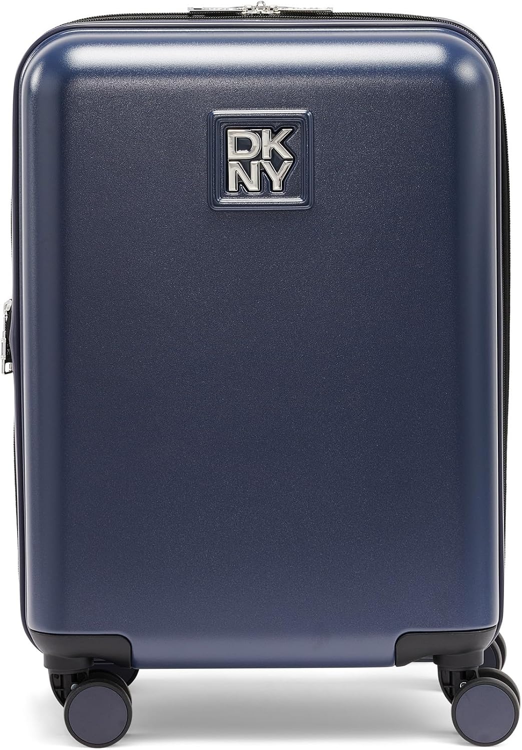 image:imageDKNY Amazon Exclusive On the Go 25 Hardshell Lightweight Expandable Checked Luggage with Spinner WheelsBlackNavy