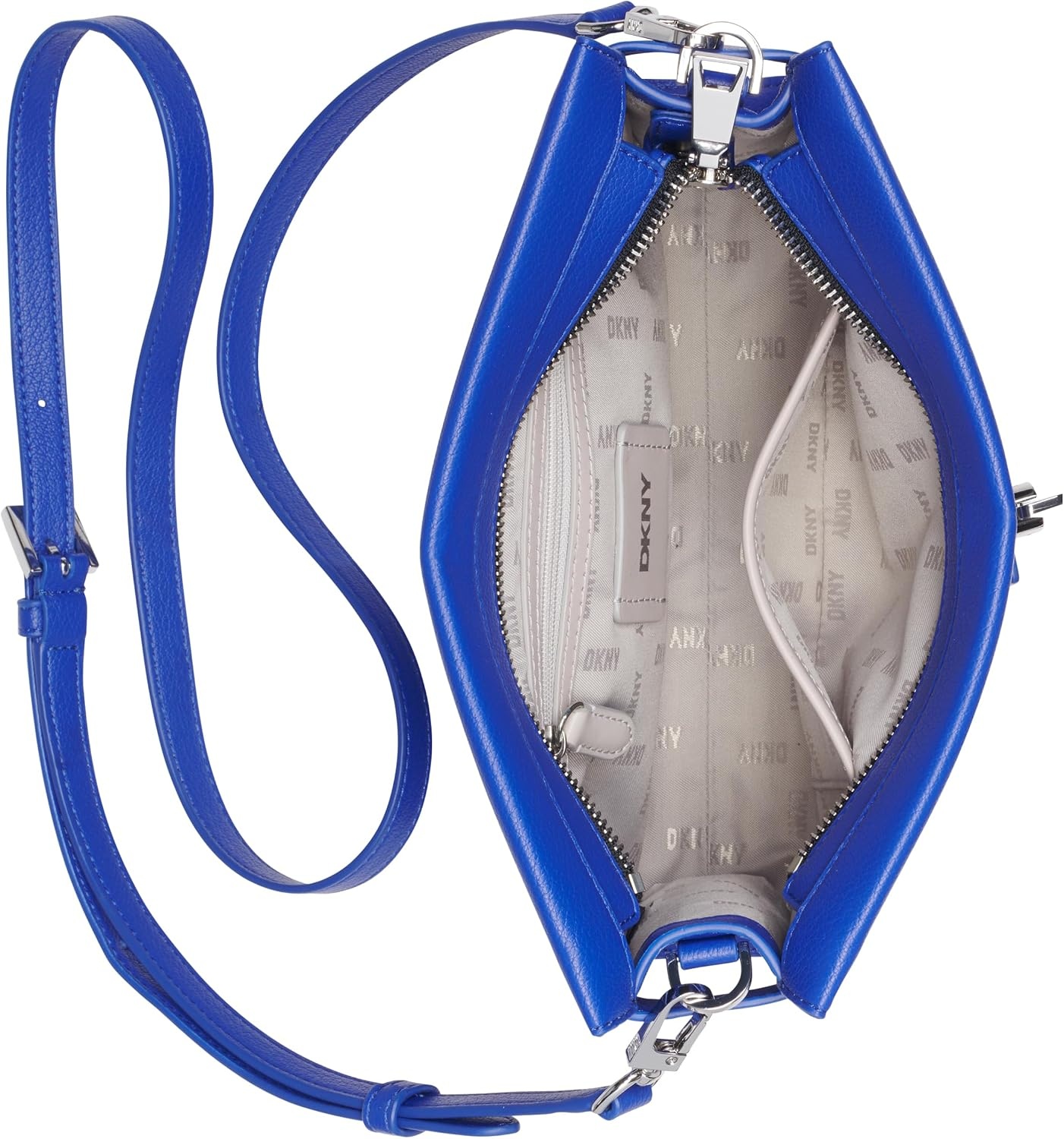 image:imageDKNY Bleeker Crossbody BlackSilverSapphire