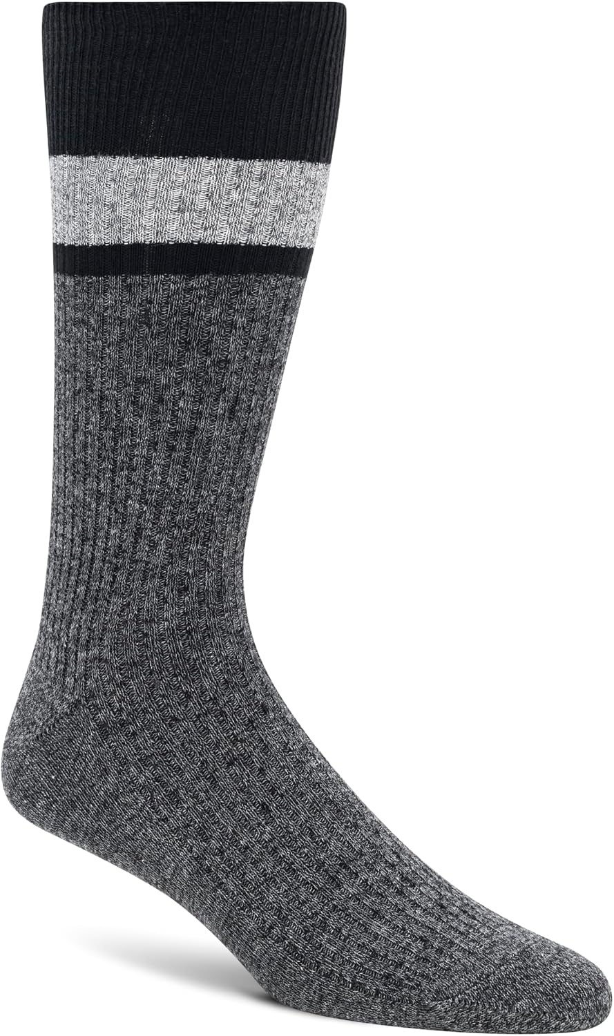 image:imageDKNY Mens 3 Pack Cotton Crew SocksGrey HeatherCharcoal