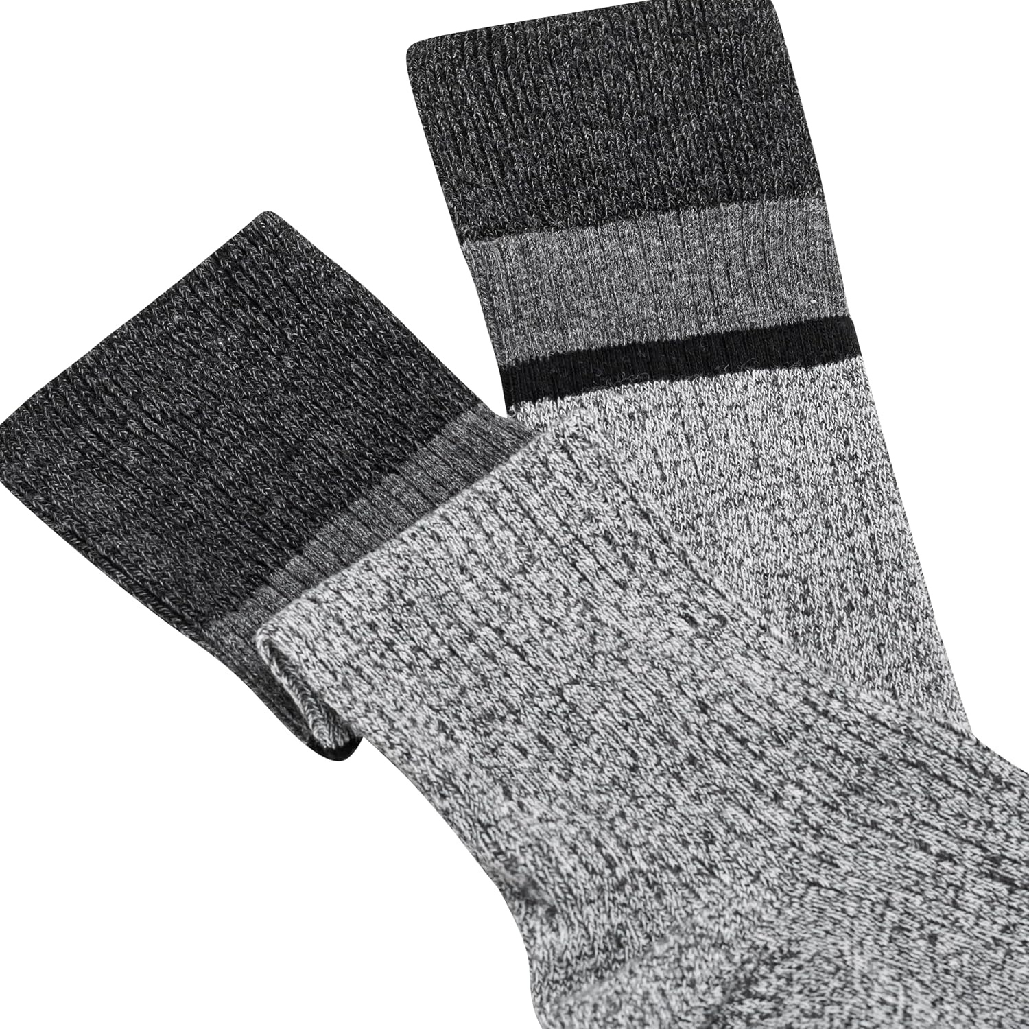image:imageDKNY Mens 3 Pack Cotton Crew SocksGrey HeatherCharcoal
