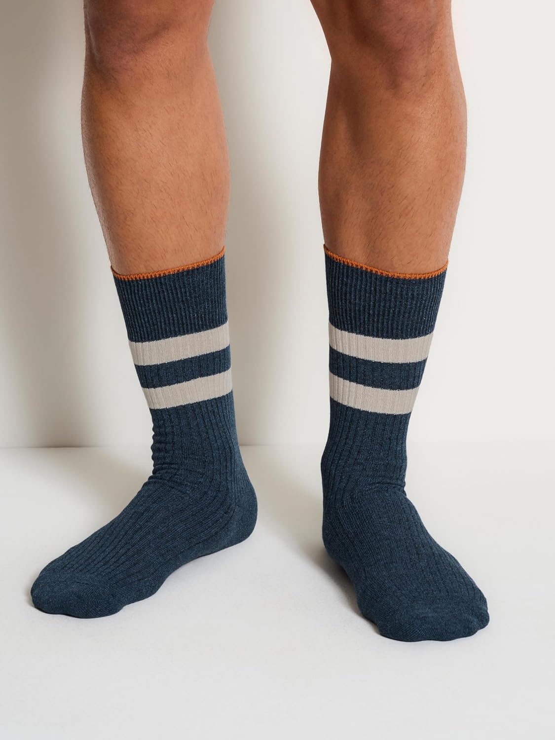 image:imageDKNY Mens 3 Pack Cotton Crew SocksNavyDenim