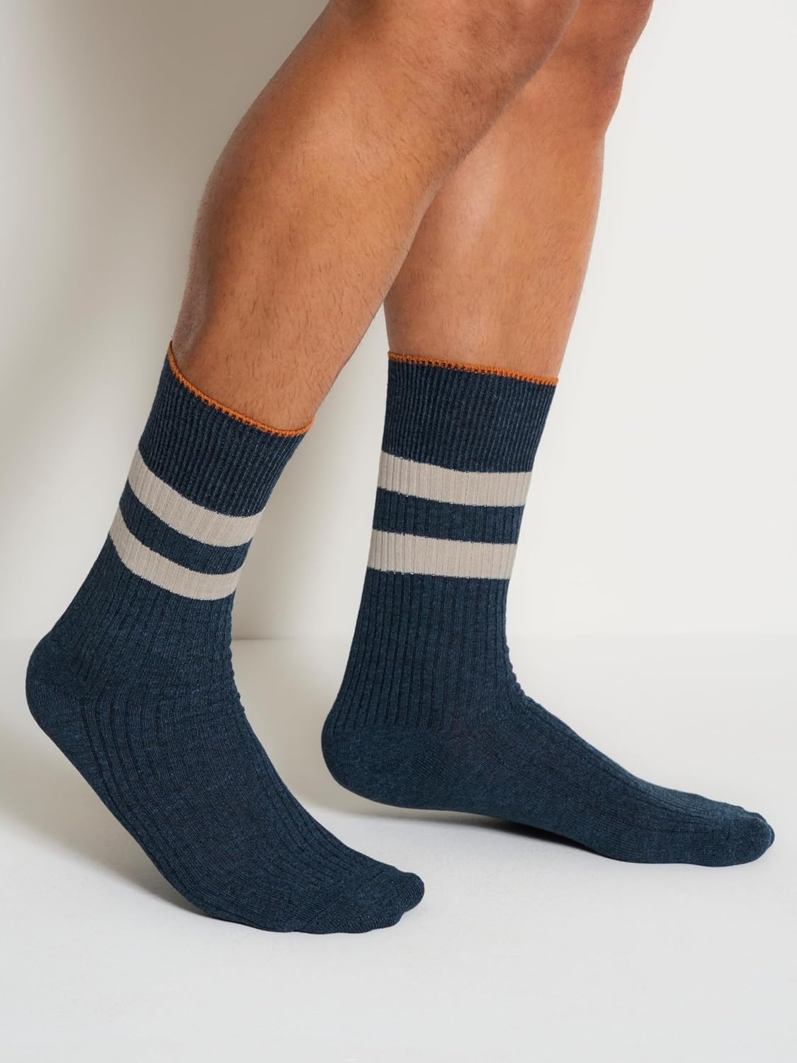 image:imageDKNY Mens 3 Pack Cotton Crew SocksNavyDenim