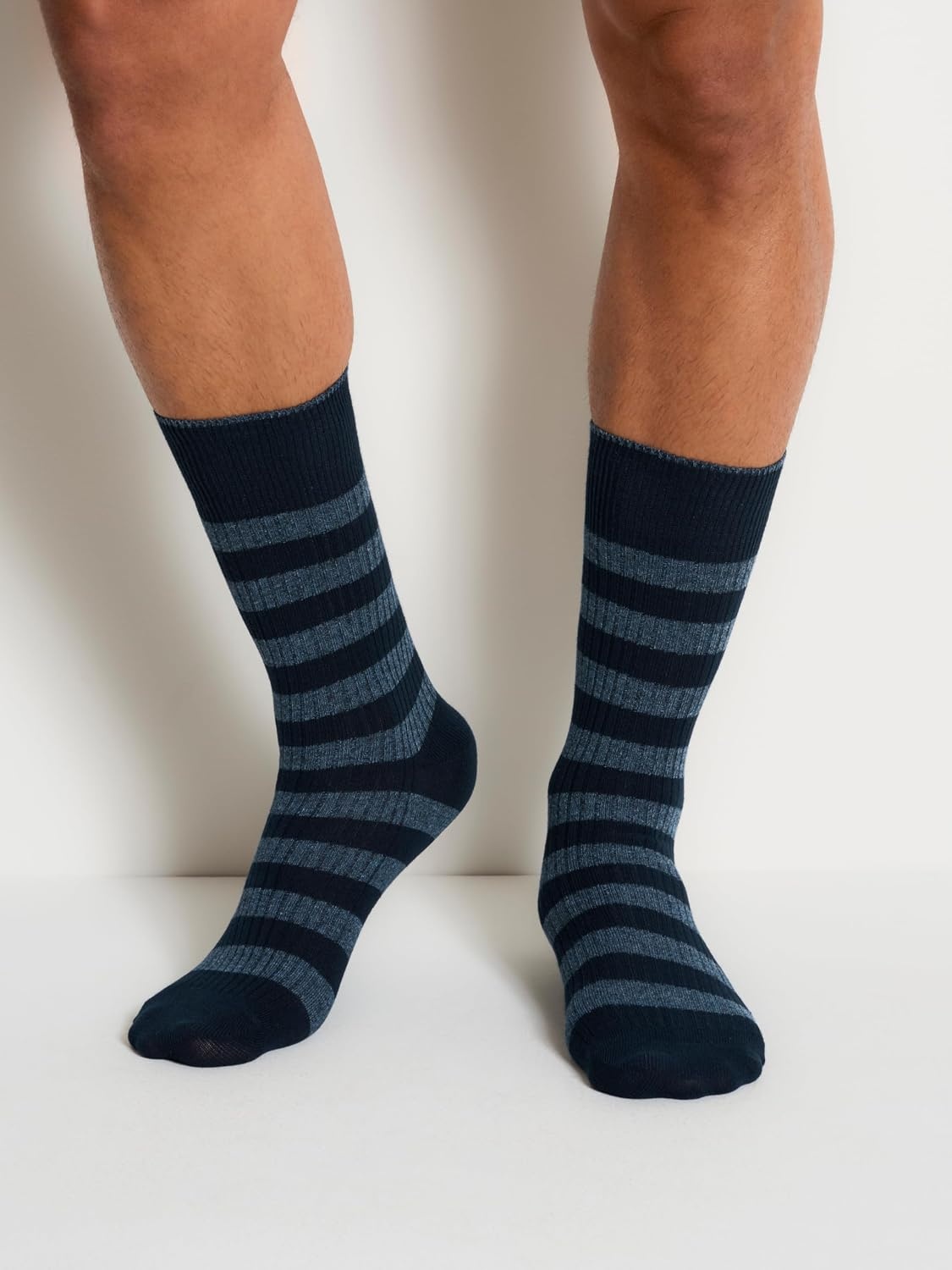 image:imageDKNY Mens 3 Pack Cotton Crew SocksNavyDenim