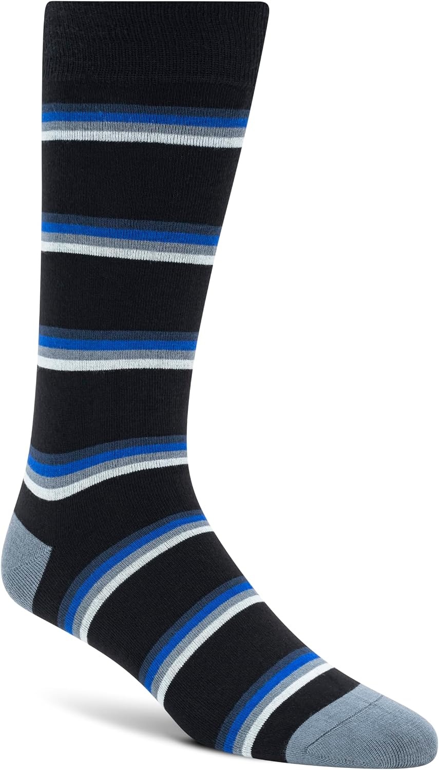 image:imageDKNY Mens 3 Pack Rayon Crew Dress SocksIndustrial BlueCharcoal