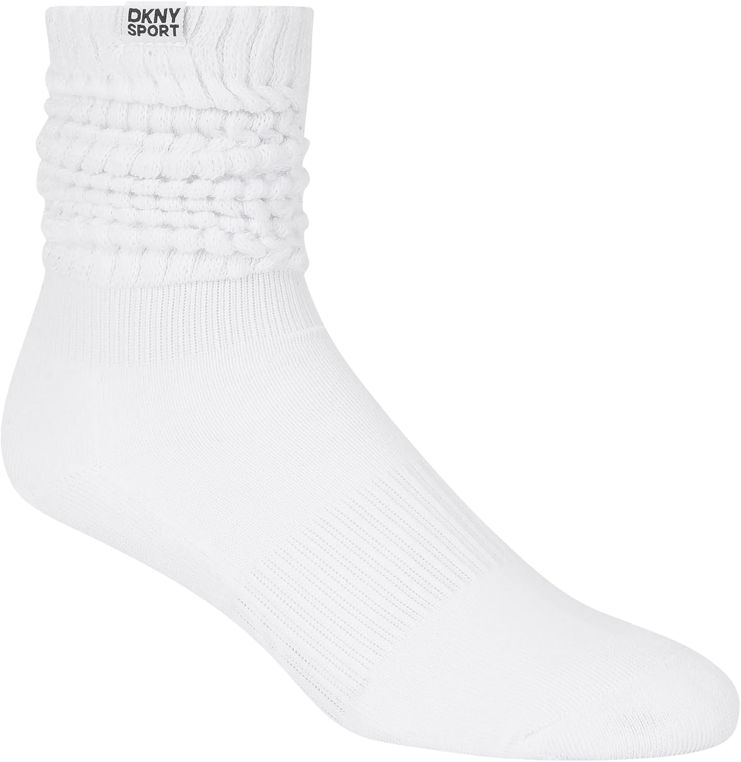 image:imageDKNY Womens 3 Pack Slouch Crew SocksWhite Traditional