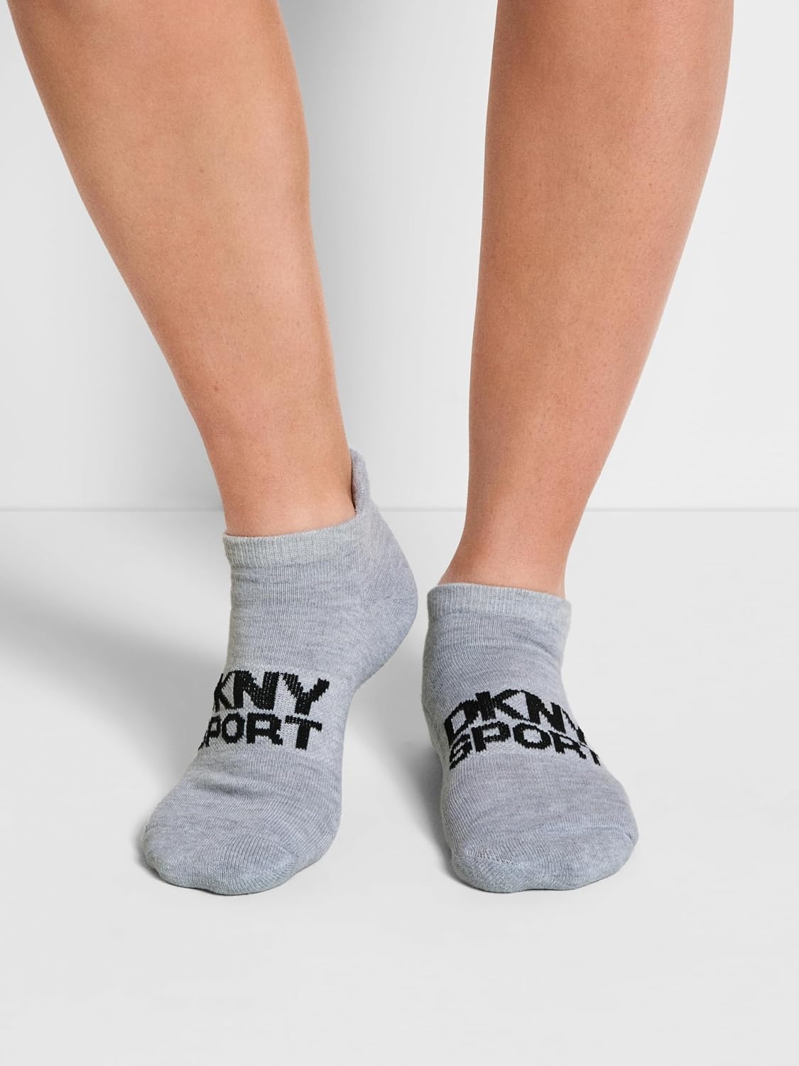 image:imageDKNY Womens 6 Pack Sport Cushion Low Cut SocksGreyWhiteBlack