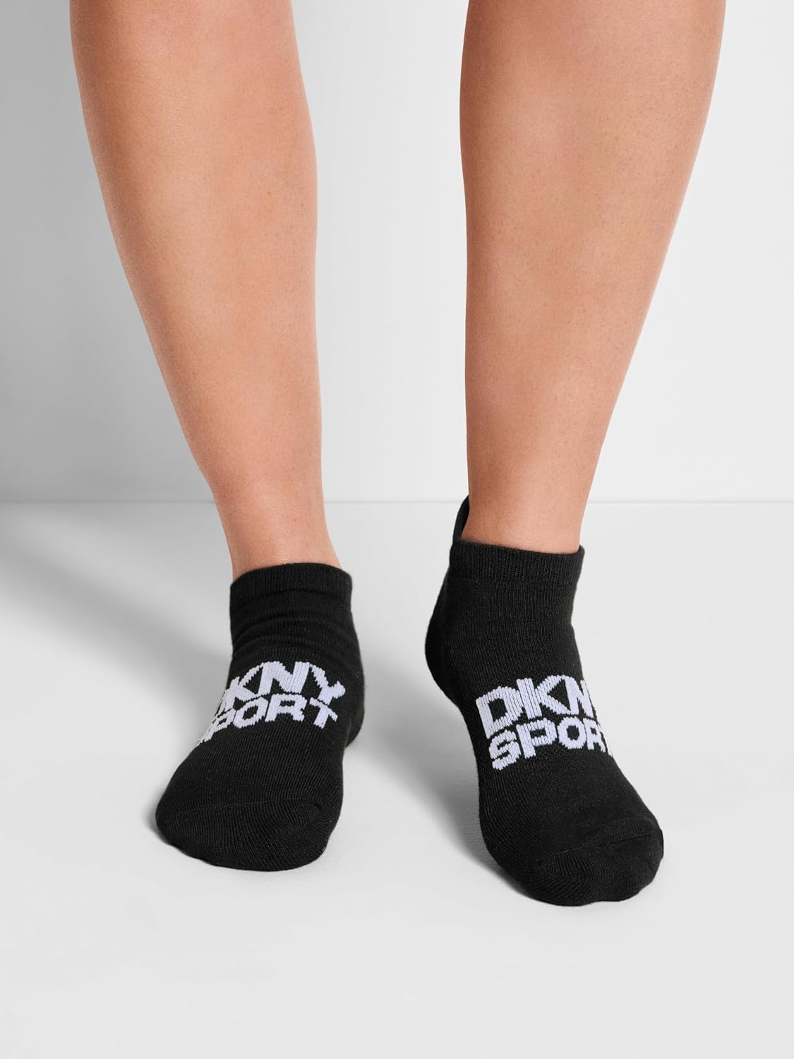 image:imageDKNY Womens 6 Pack Sport Cushion Low Cut SocksGreyWhiteBlack