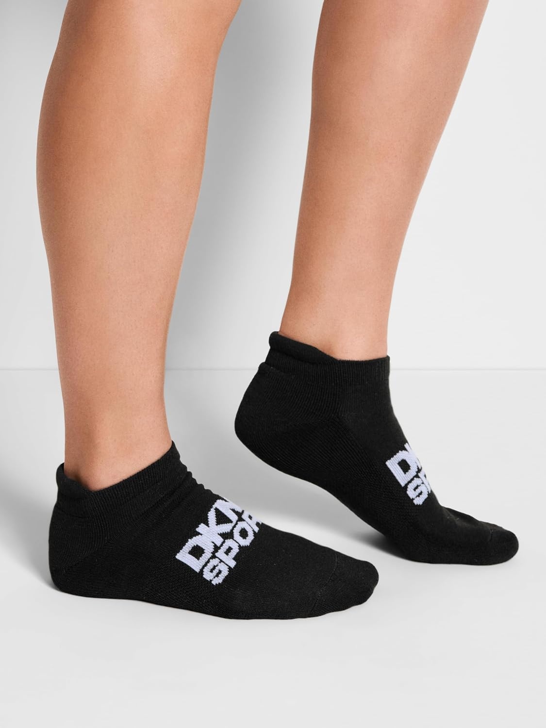 image:imageDKNY Womens 6 Pack Sport Cushion Low Cut SocksGreyWhiteBlack