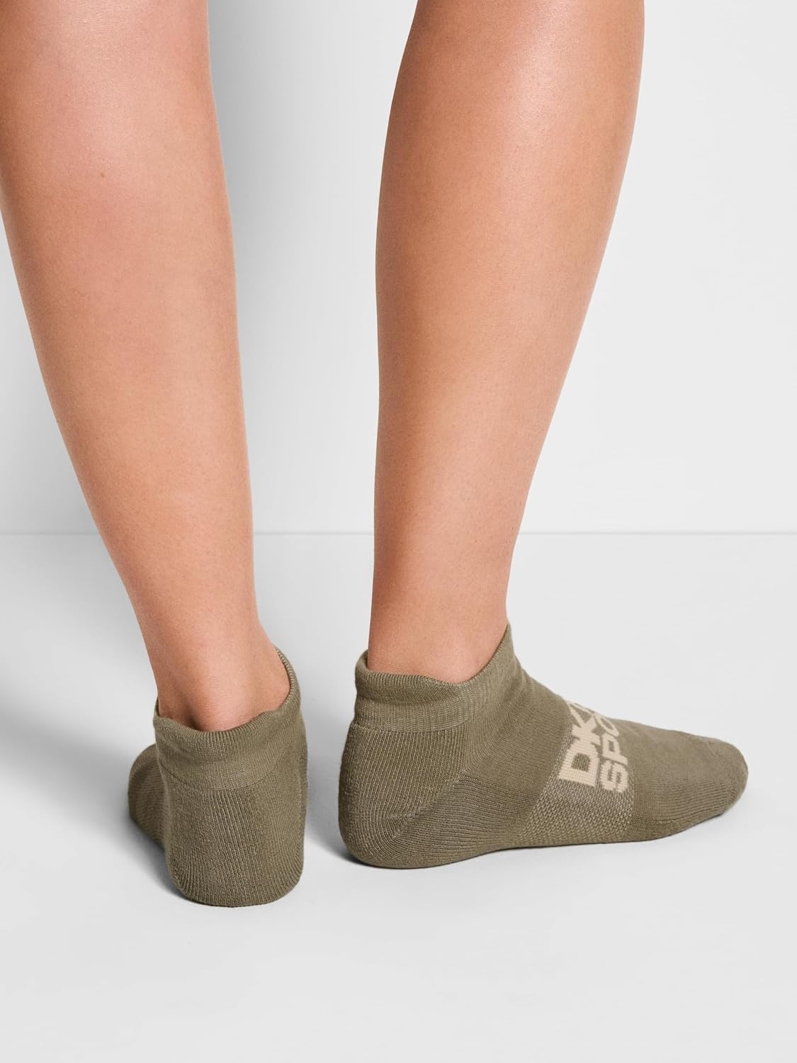 image:imageDKNY Womens 6 Pack Sport Cushion Low Cut SocksOatmealGreen
