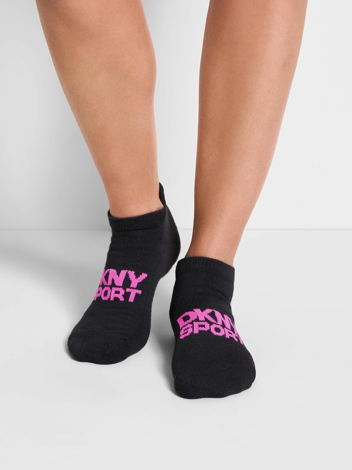 image:imageDKNY Womens 6 Pack Sport Cushion Low Cut SocksPinkBlackWhite