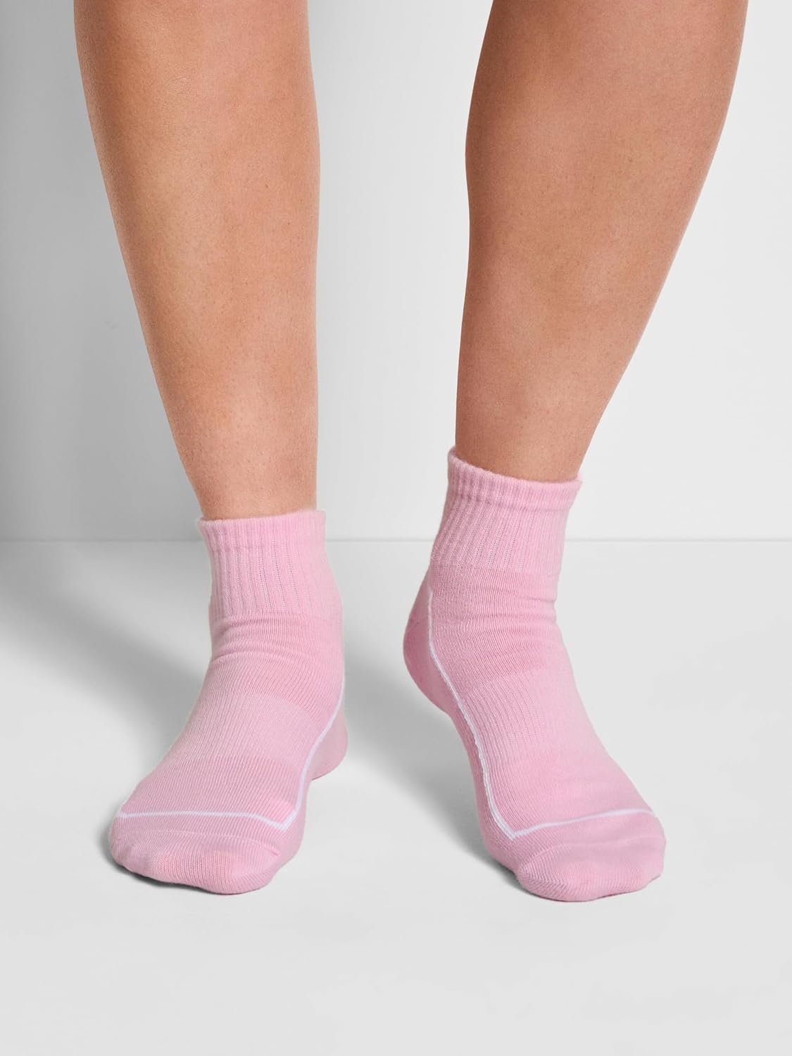 image:imageDKNY Womens 6 Pack Sport High Quarter Crew SocksBluePink