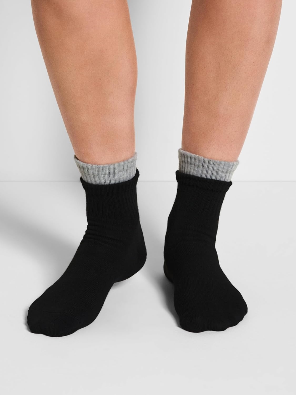 image:imageDKNY Womens 6 Pack Sport Low Crew SocksBlackGrey