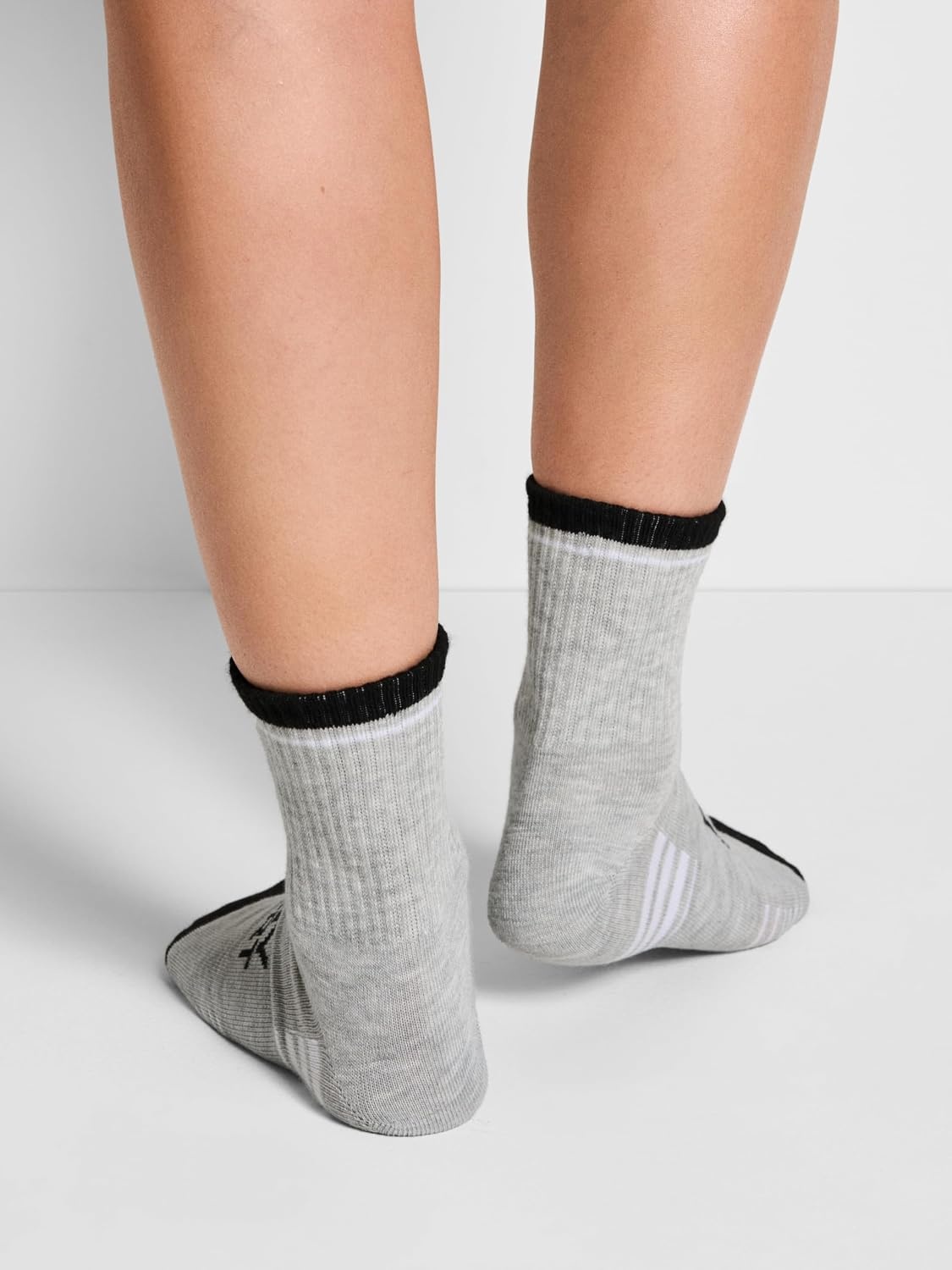 image:imageDKNY Womens 6 Pack Sport Low Crew SocksBlackGrey