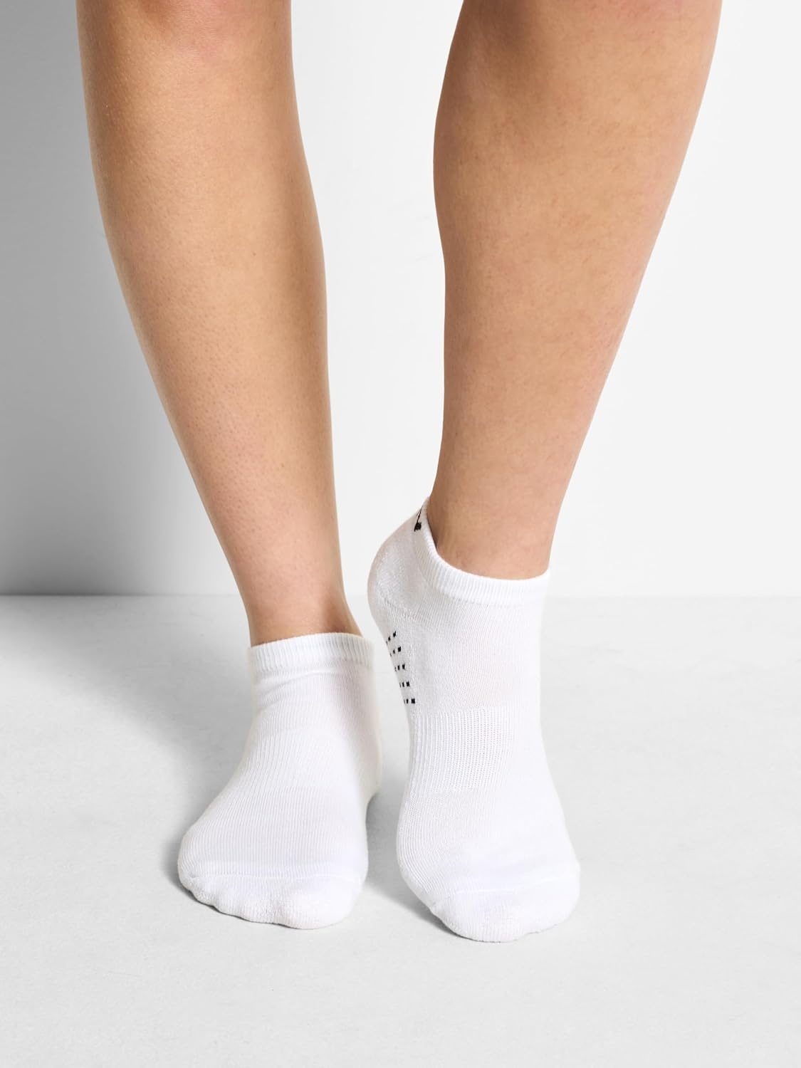 image:imageDKNY Womens 8pack Low Cut Socks Arch Support amp Cushioned FootbedWhite