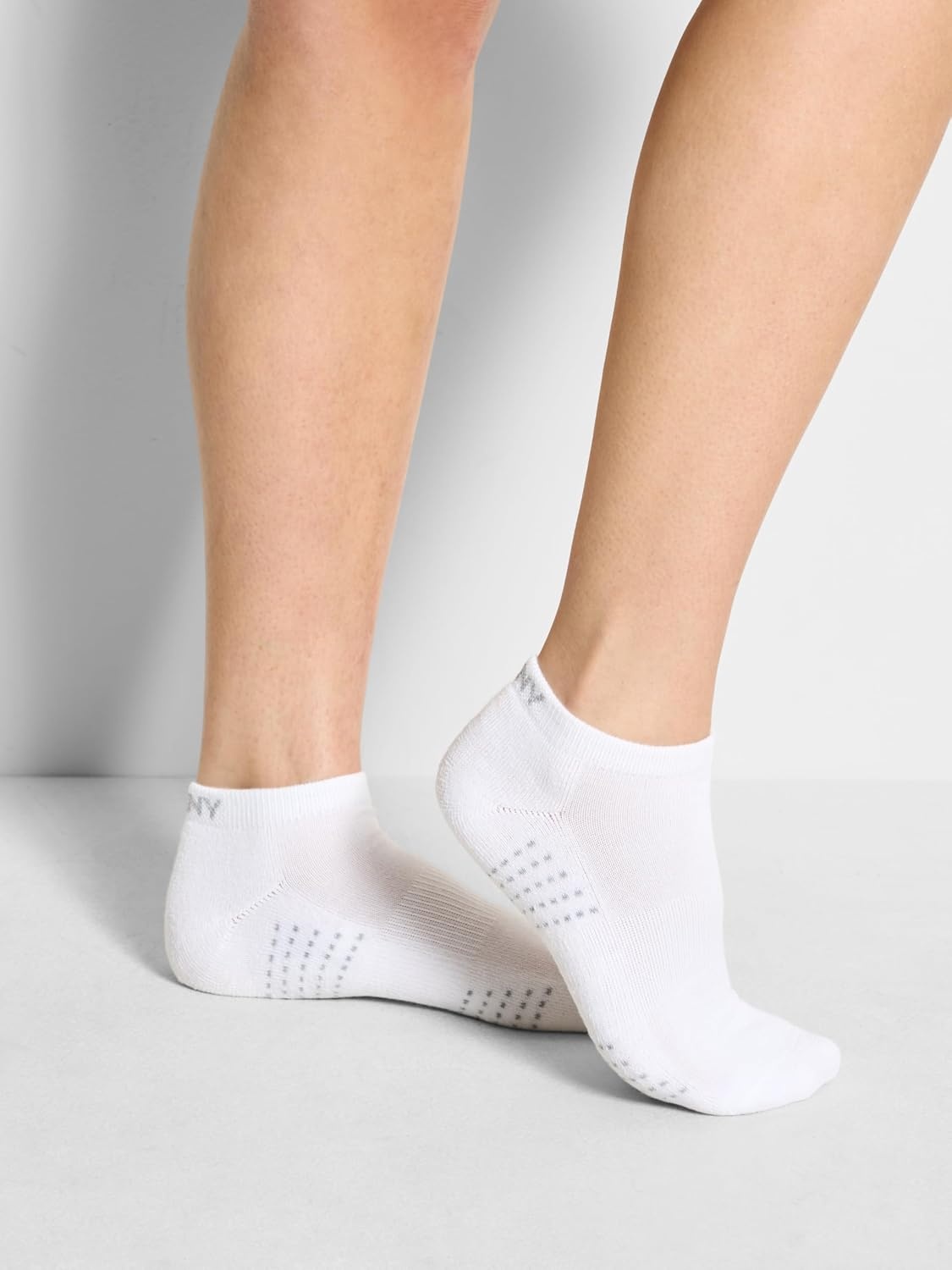 image:imageDKNY Womens 8pack Low Cut Socks Arch Support amp Cushioned FootbedWhite