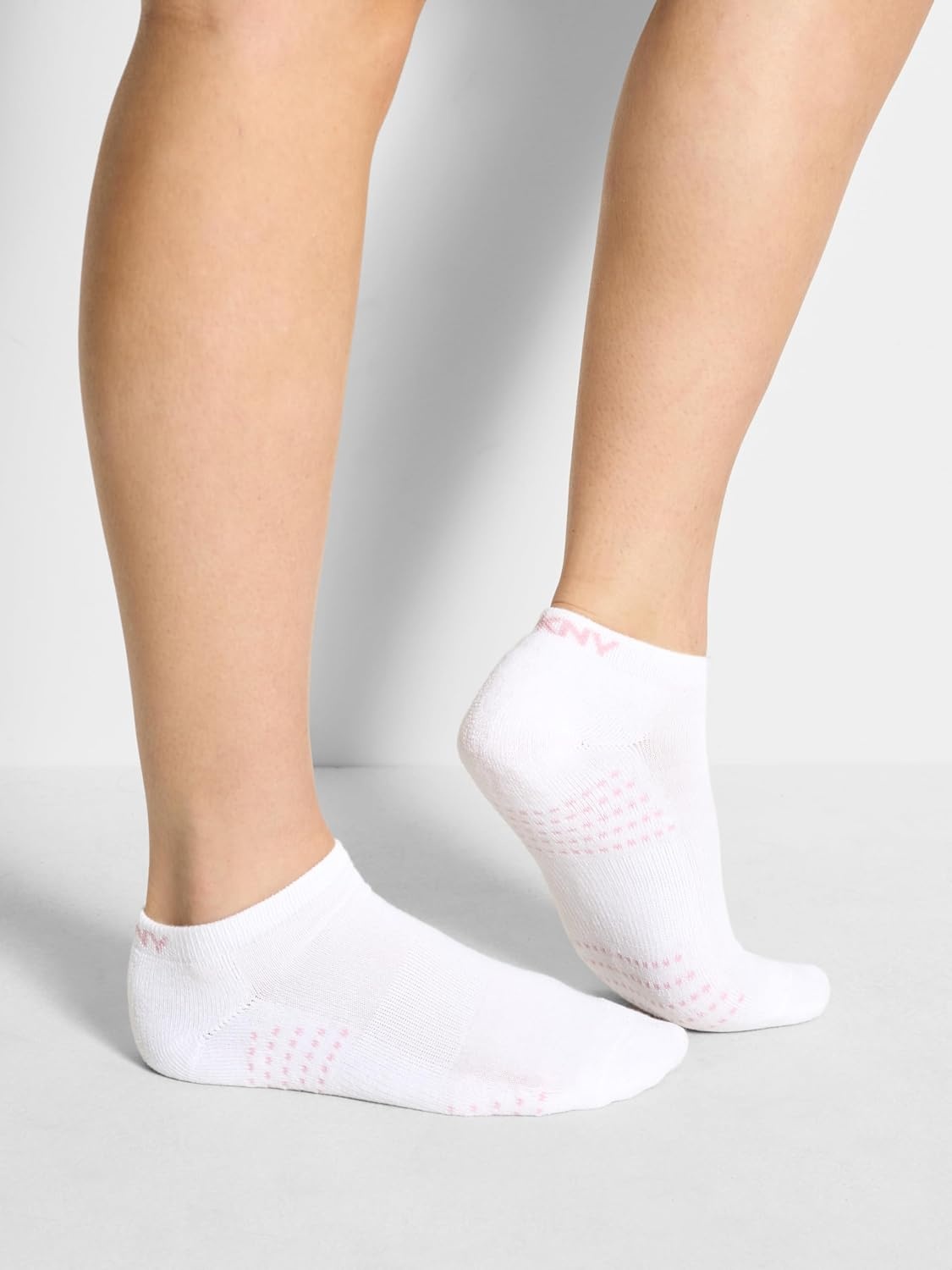 image:imageDKNY Womens 8pack Low Cut Socks Arch Support amp Cushioned FootbedWhite
