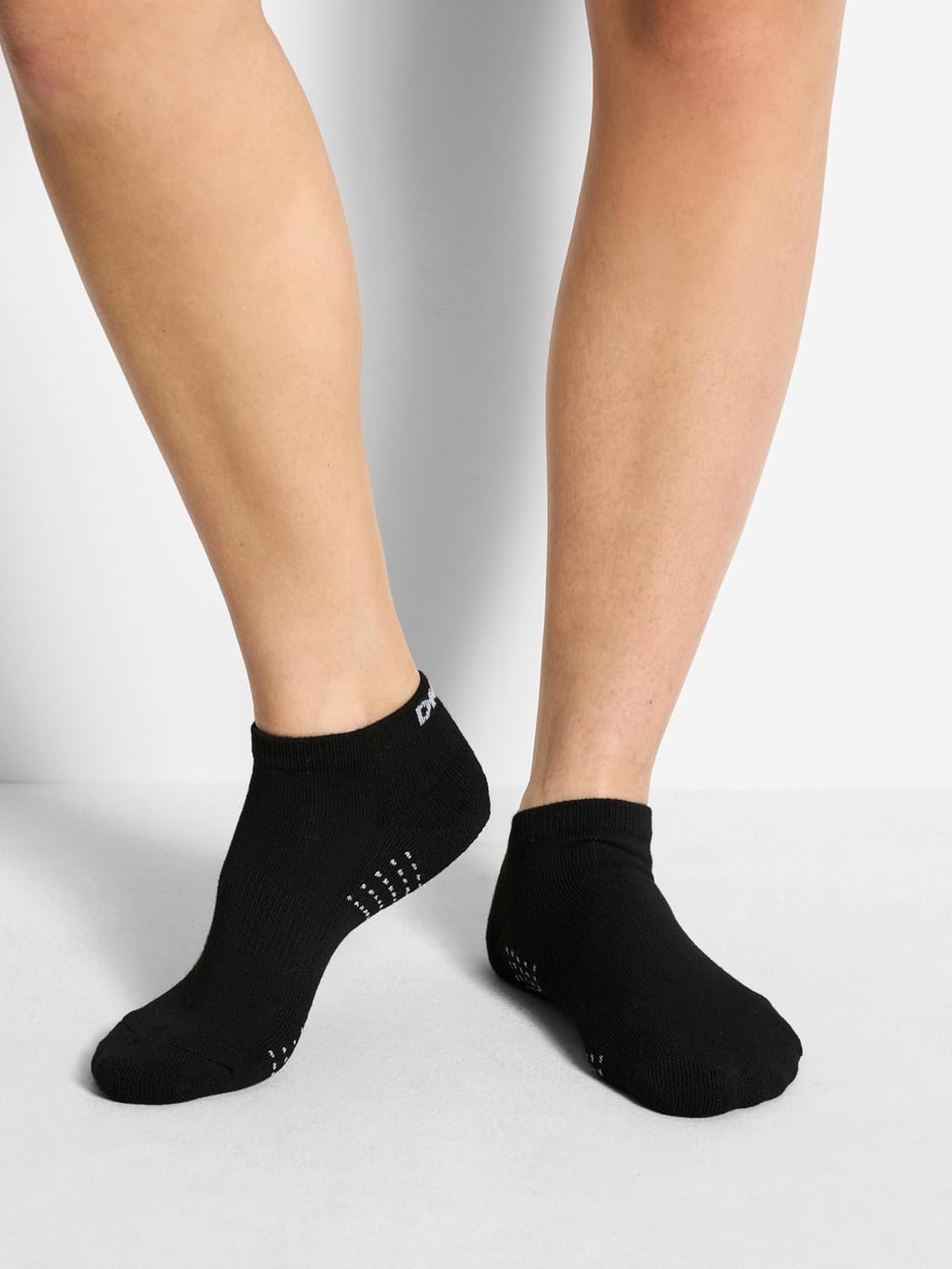 image:imageDKNY Womens 8pack Low Cut Socks Arch Support amp Cushioned FootbedWhiteBlack