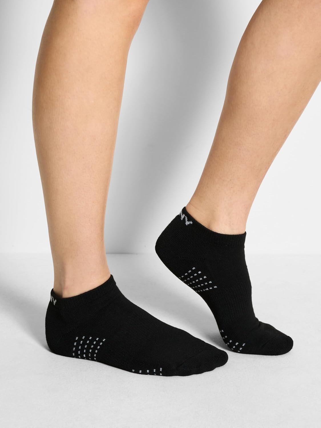 image:imageDKNY Womens 8pack Low Cut Socks Arch Support amp Cushioned FootbedWhiteBlack